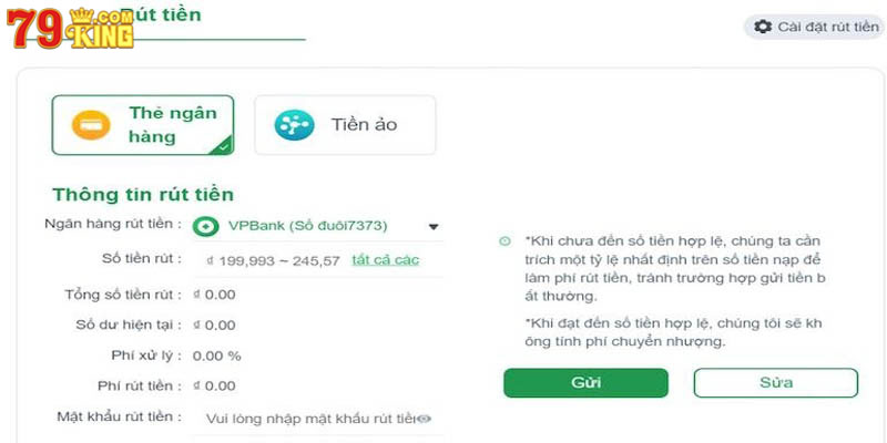 Điều kiện thanh toán rút đơn giản tại nhà cái